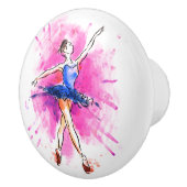 Keramisch kabinet Knob-Ballerina Keramische Knop (Rechts)