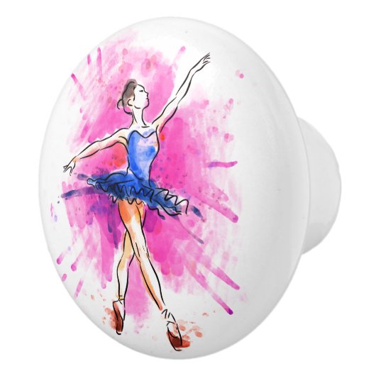 Keramisch kabinet Knob-Ballerina Keramische Knop (Rechts)
