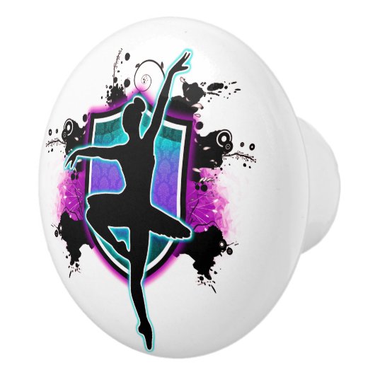 Keramisch kabinet Knob-Ballerina Keramische Knop (Rechts)