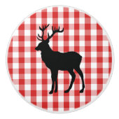 Keramisch kabinet Knob-Red Pset & Elk Keramische Knop (Voorkant)