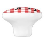 Keramisch kabinet Knob-Red Pset & Elk Keramische Knop (Zijkant)