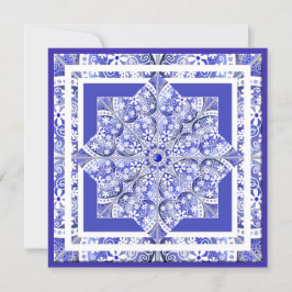 Keramisch kant Blauw van Griekenland blanco kaart