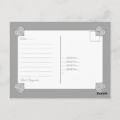 Keramisch kant grijs briefkaart (Achterkant)