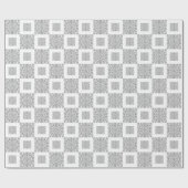 Keramisch kant grijs cadeaupapier (Vlak)