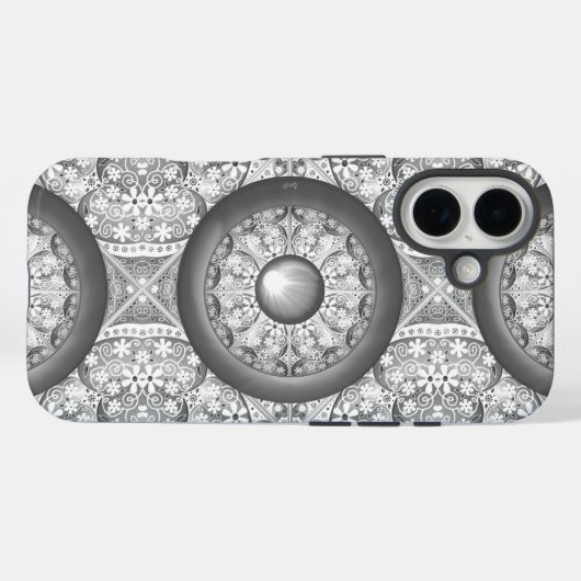 Keramisch kant grijs Case-Mate iPhone case (Achterkant (horizontaal))