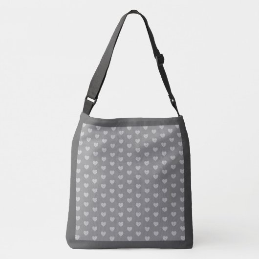 Keramisch kant grijs crossbody tas (Achterkant)