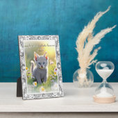 Keramisch kant grijs fotoplaat (Zijkant)