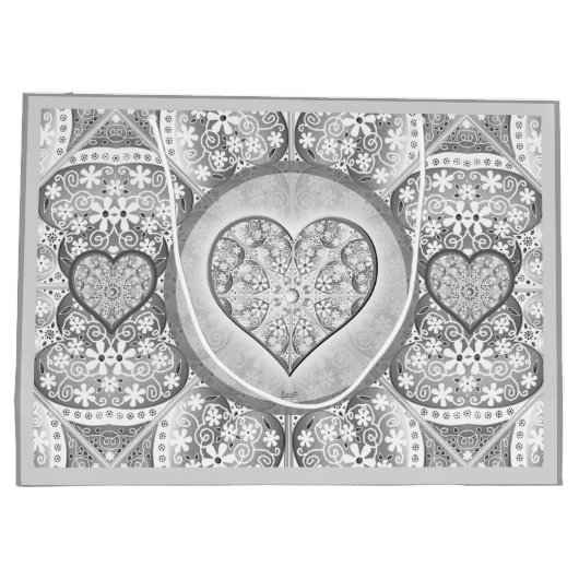 Keramisch kant grijs groot cadeauzakje (Achterkant)