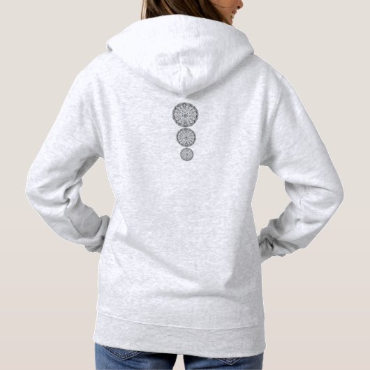 Keramisch kant grijs hoodie (Achterkant)