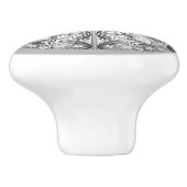 Keramisch kant grijs keramische knop (Zijkant)