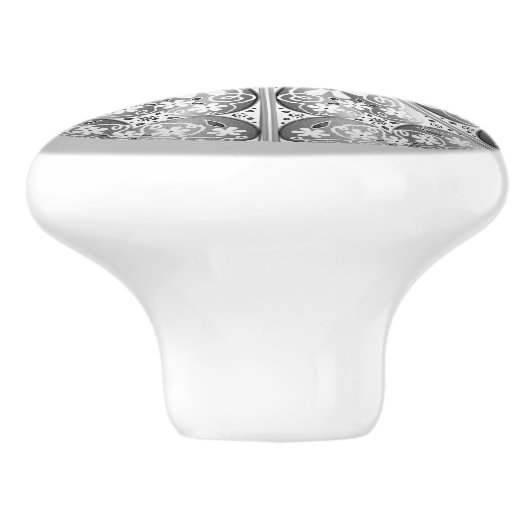 Keramisch kant grijs keramische knop (Zijkant)