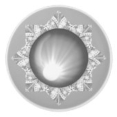 Keramisch kant grijs keramische knop (Voorkant)