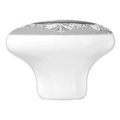 Keramisch kant grijs keramische knop (Zijkant)