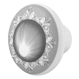 Keramisch kant grijs keramische knop