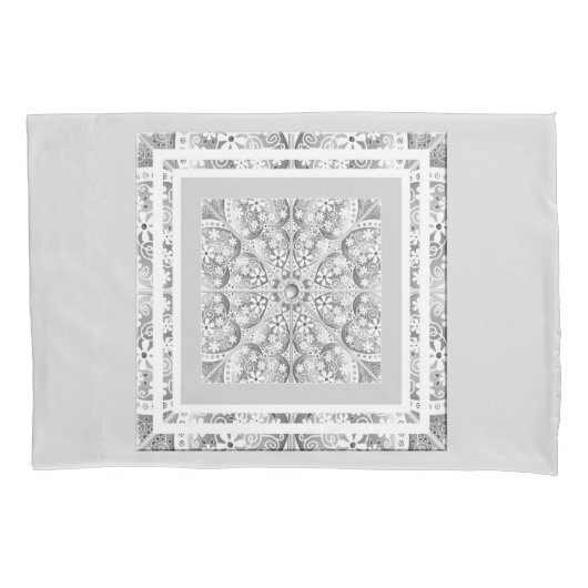 Keramisch kant grijs kussensloop (Voorkant)