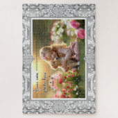 Keramisch kant grijs legpuzzel (Verticaal)