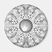 Keramisch kant grijs magneet (Voorkant)