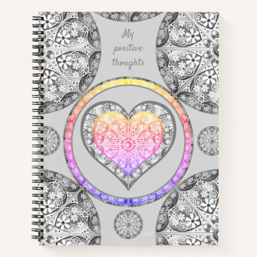 Keramisch kant grijs notitieboek (Voorkant)