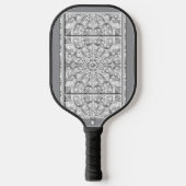 Keramisch kant grijs pickleball paddle (Voorkant)