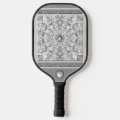 Keramisch kant grijs pickleball paddle (Achterkant)