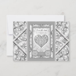 Keramisch kant grijs RSVP kaartje