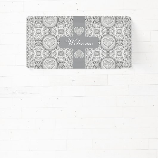 Keramisch kant grijs spandoek (Insitu)