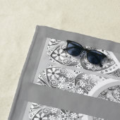 Keramisch kant grijs strandlaken (In situ)