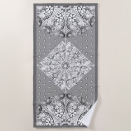 Keramisch kant grijs strandlaken