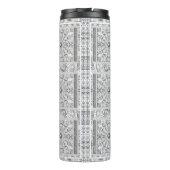 Keramisch kant grijs thermosbeker (Achterkant)