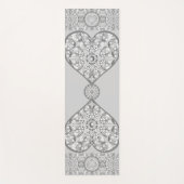 Keramisch kant grijs yogamat (Voorkant)