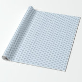 Keramisch kant lichtblauw Wrapping Paper Cadeaupapier (Uitgerold)