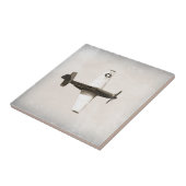 Keramisch keramisch Antiek Vuurvliegtuig Tegeltje (Zijkant)