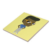 keramisch keramisch keramiektegel tegeltje (Zijkant)