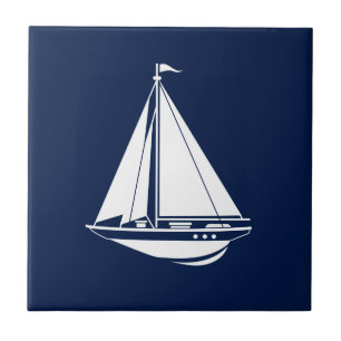 Keramisch keramisch keramisch zeilschip tegeltje