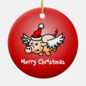 Keramisch keramisch sieremeel voor vliegende varke keramisch ornament (Achterkant)