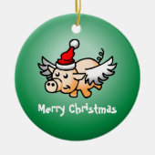 Keramisch keramisch sieremeel voor vliegende varke keramisch ornament (Voorkant)