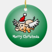 Keramisch keramisch sieremeel voor vliegende varke keramisch ornament (Achterkant)