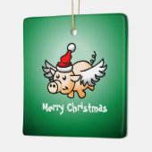 Keramisch keramisch sieremeel voor vliegende varke keramisch ornament (Links)