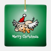 Keramisch keramisch sieremeel voor vliegende varke keramisch ornament (Achterkant)