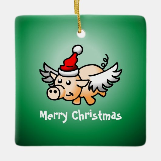 Keramisch keramisch sieremeel voor vliegende varke keramisch ornament (Voorkant)