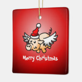 Keramisch keramisch sieremeel voor vliegende varke ornament (Links)