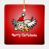 Keramisch keramisch sieremeel voor vliegende varke ornament (Achterkant)