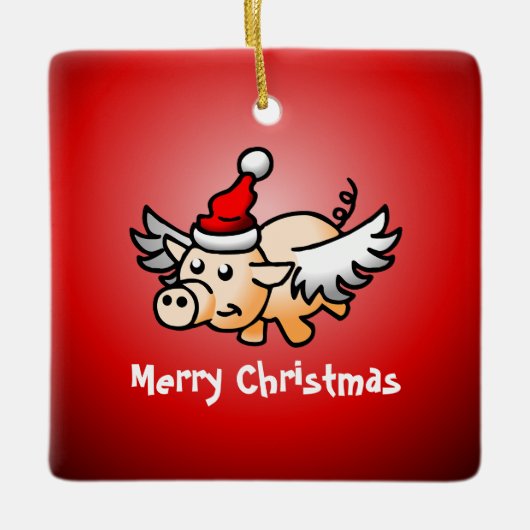 Keramisch keramisch sieremeel voor vliegende varke ornament (Voorkant)