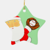 Keramisch kerstkeramisch kerstfeest ornament (Voorkant)