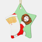 Keramisch kerstkeramisch kerstfeest ornament (Links)