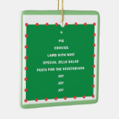 Keramisch Kerstornament met vakantiewoorden Ornament (Rechts)