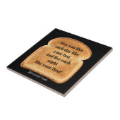 Keramisch Onderzetter met Funny Witty Toast Tegeltje (Zijkant)