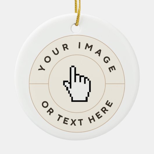 Keramisch Ornament - Aangepast (voeg afbeelding/te (Voorkant)