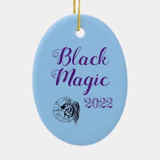 Keramisch Ornament - Black Magic (Achterkant)
