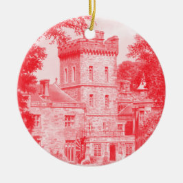 Keramisch Ornament - "Capernwray Hall" (rood)